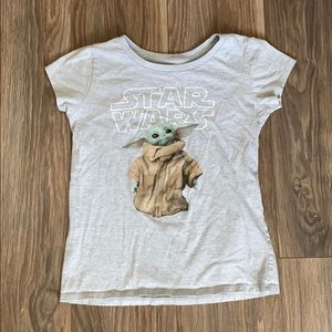 Gray Baby Yoda Tee